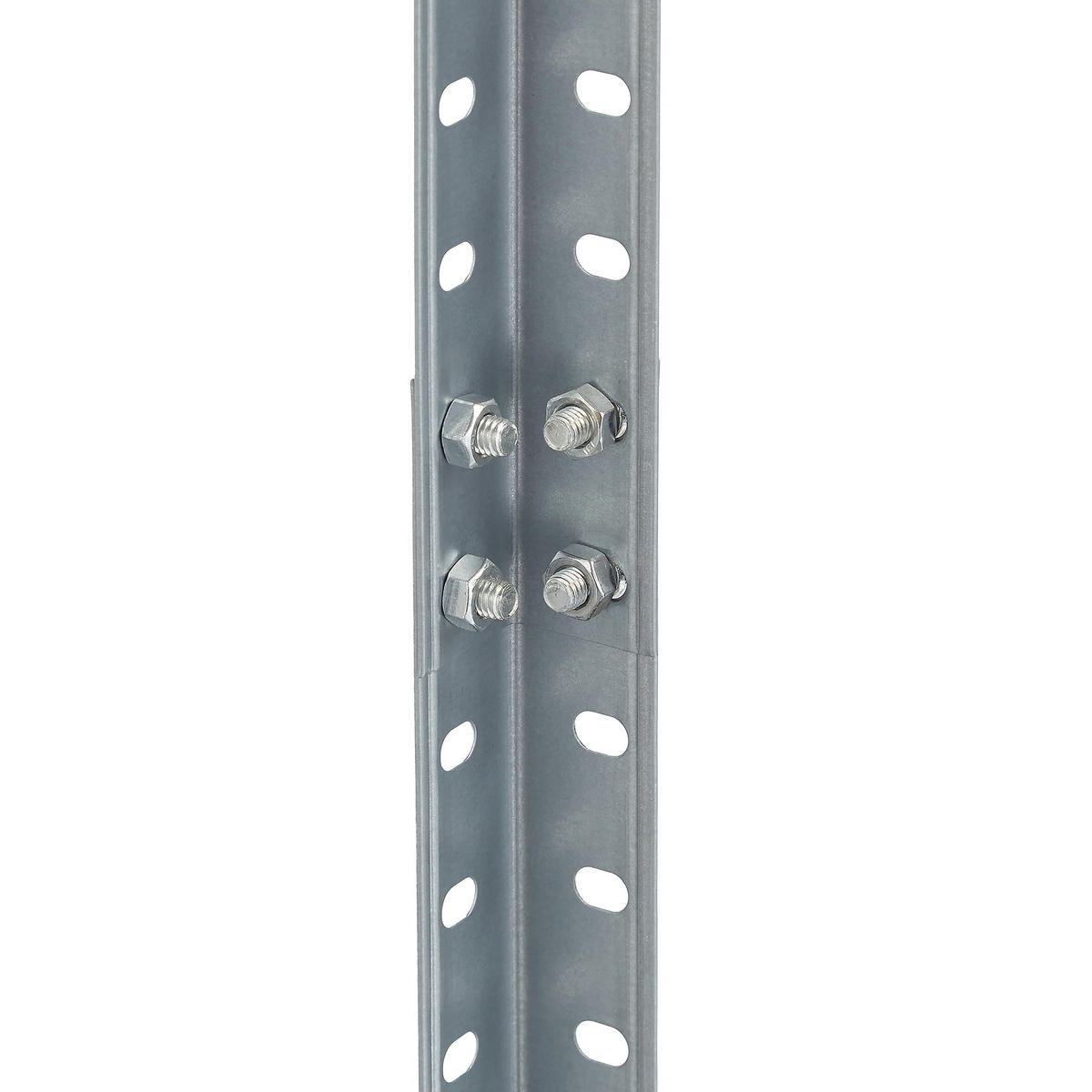 SCHWERLASTREGAL - Silberfarben, Metall (75/150/30cm) - Relaxdays