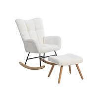 SCHAUKELSTUHL White - Weiß, Textil (69.22/33.02/69.22cm) - Urban Meuble