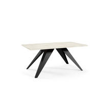 COUCHTISCH VARIA - Creme/Schwarz, Holzwerkstoff (60/120/48cm) - Meblini