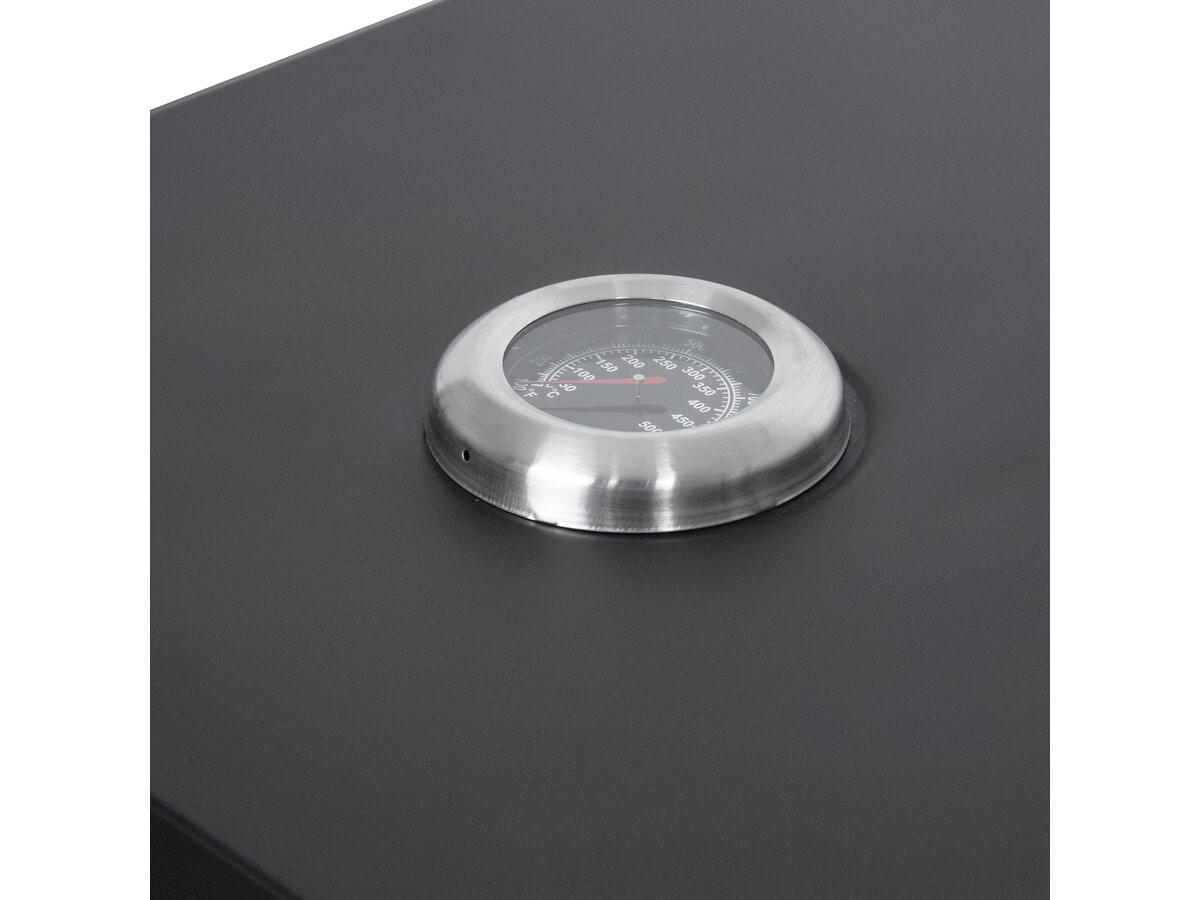 HOLZKOHLENGRILL pizzello Schwarz - Schwarz, Metall (35/28/40cm) - Habitat Garten