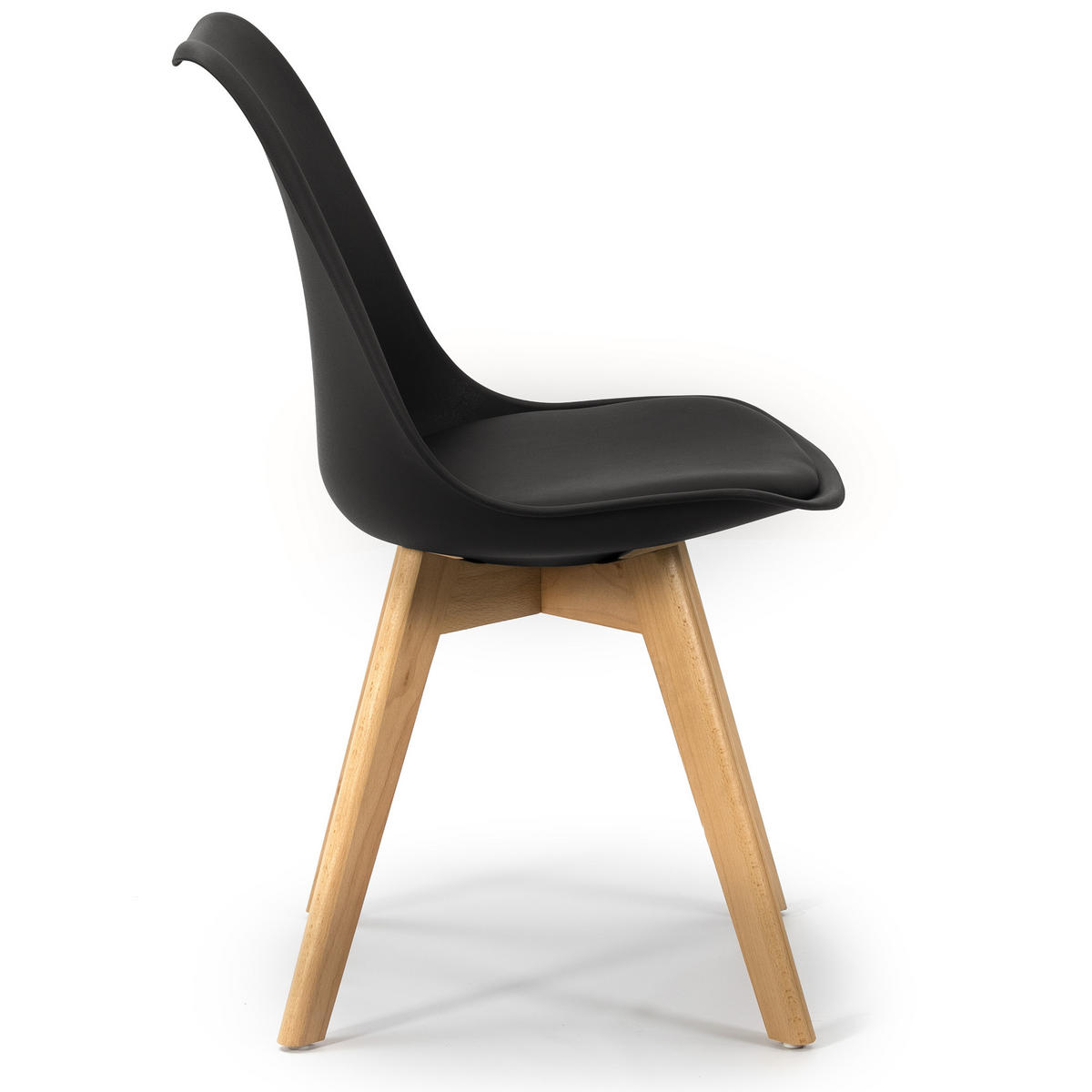 STUHL 2er-Set Klara Schwarz - Schwarz, Holz/Kunststoff (49/82/53cm) - VS Venta-stock