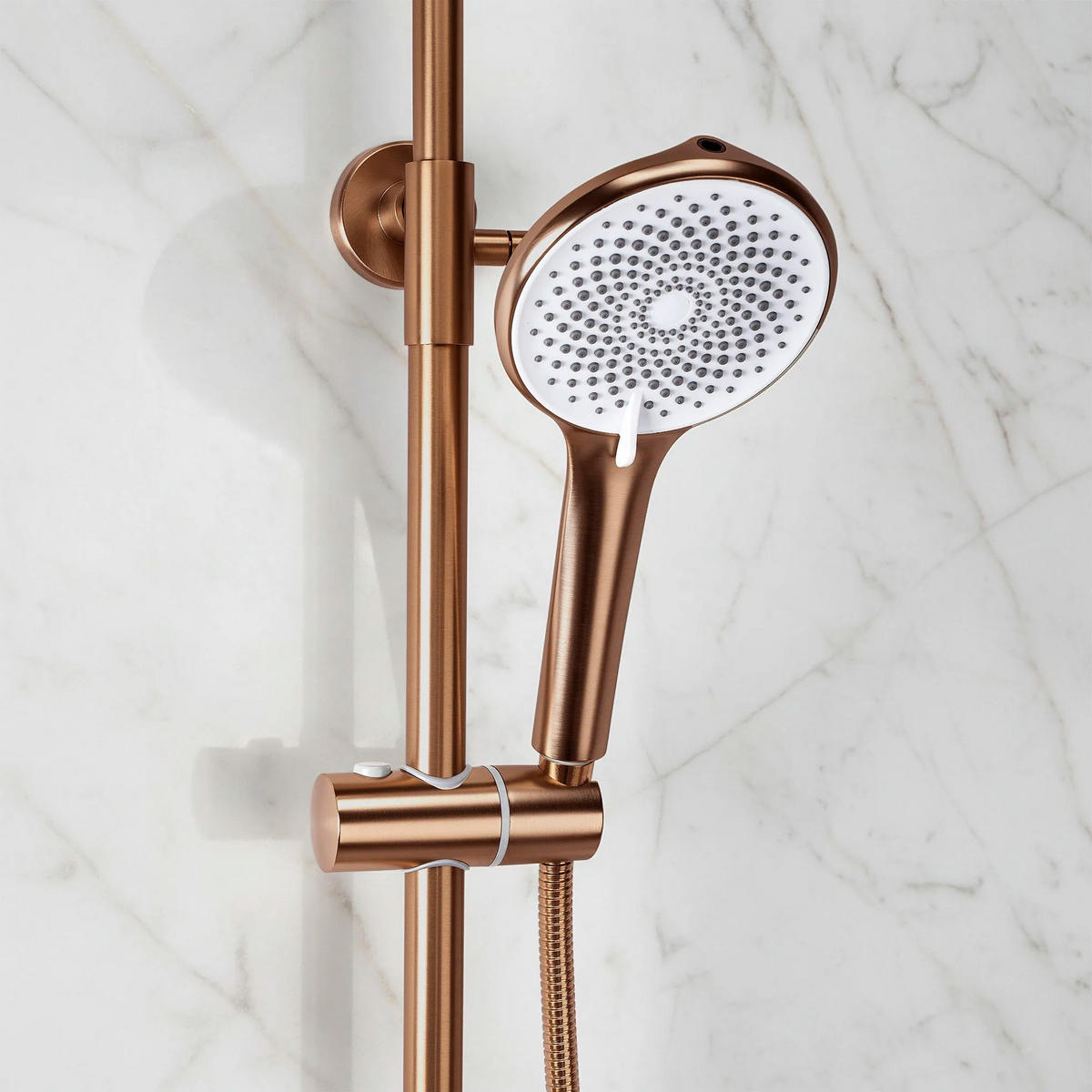 DUSCHGARNITUR Rea Foss Clif Brush Copper - Kupferfarben, Metall (9/131/33cm) - REA