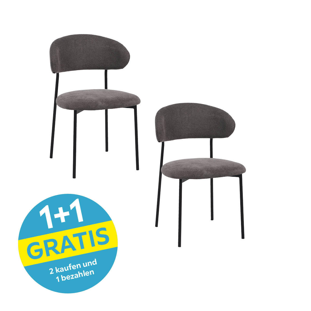 Polsterstuhl Fenja Grau