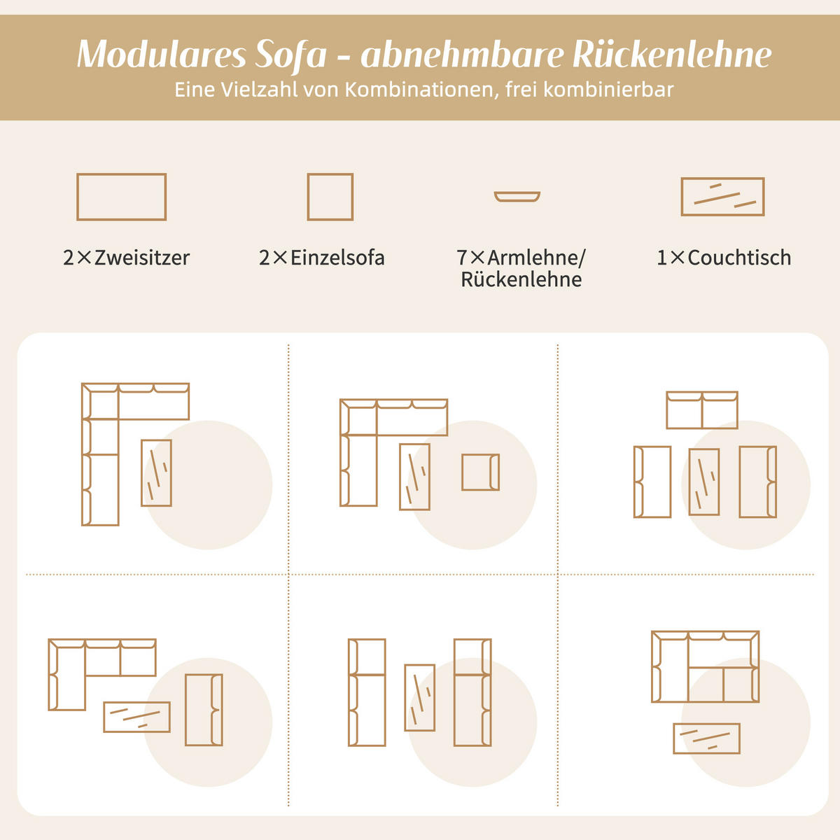 LOUNGESET Grau Eck Mit Relaxbett & Couchtisch - Grau, Textil - FLIEKS