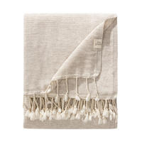 DECKE Olivia Beige 140x200 cm - Beige, Textil (140/200cm) - benuta Pure