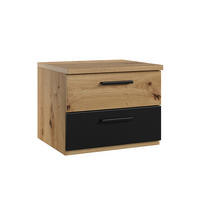 NOČNÍ STOLEK Alec Dřevo a černá - černá, kompozitní dřevo (46.3/36.5/40cm) - Petits-meubles