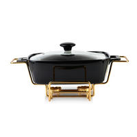 AUFLAUFFORM Modern Kitchen Gold 36/25/25 cm Keramik - Goldfarben, Keramik (25/25/36cm) - Mondex