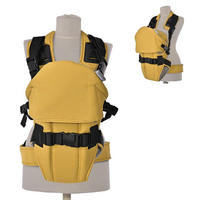BABYTRAGE Weekend gelb Stillposition, 2 Blickrichtungen, gepolsterte Gurte, Polyester, 9 kg - Gelb, Textil (22/35/25cm) - Lorelli