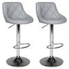 BARHOCKER Jasper Grau 2er-Set - Grau, Kunststoff (46/106/48cm) - Happy Garden