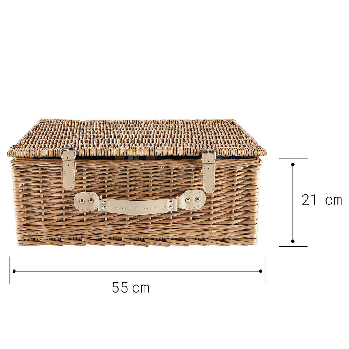 PICKNICK-SET (26-teilig) A Day In The Park - Braun, Naturmaterialen/Keramik (37/21/54cm) - Butlers