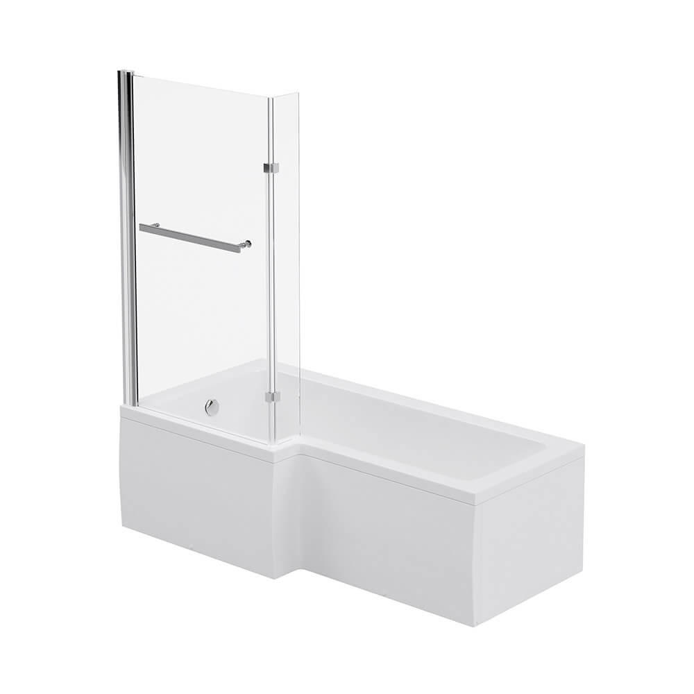 BADEWANNE ELARA - Seitenauslage: Rechts - Weiß, Keramik (170/53/85cm) - Home Deluxe