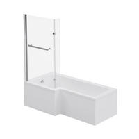BADEWANNE ELARA - Seitenauslage: Rechts - Weiß, Keramik (170/53/85cm) - Home Deluxe