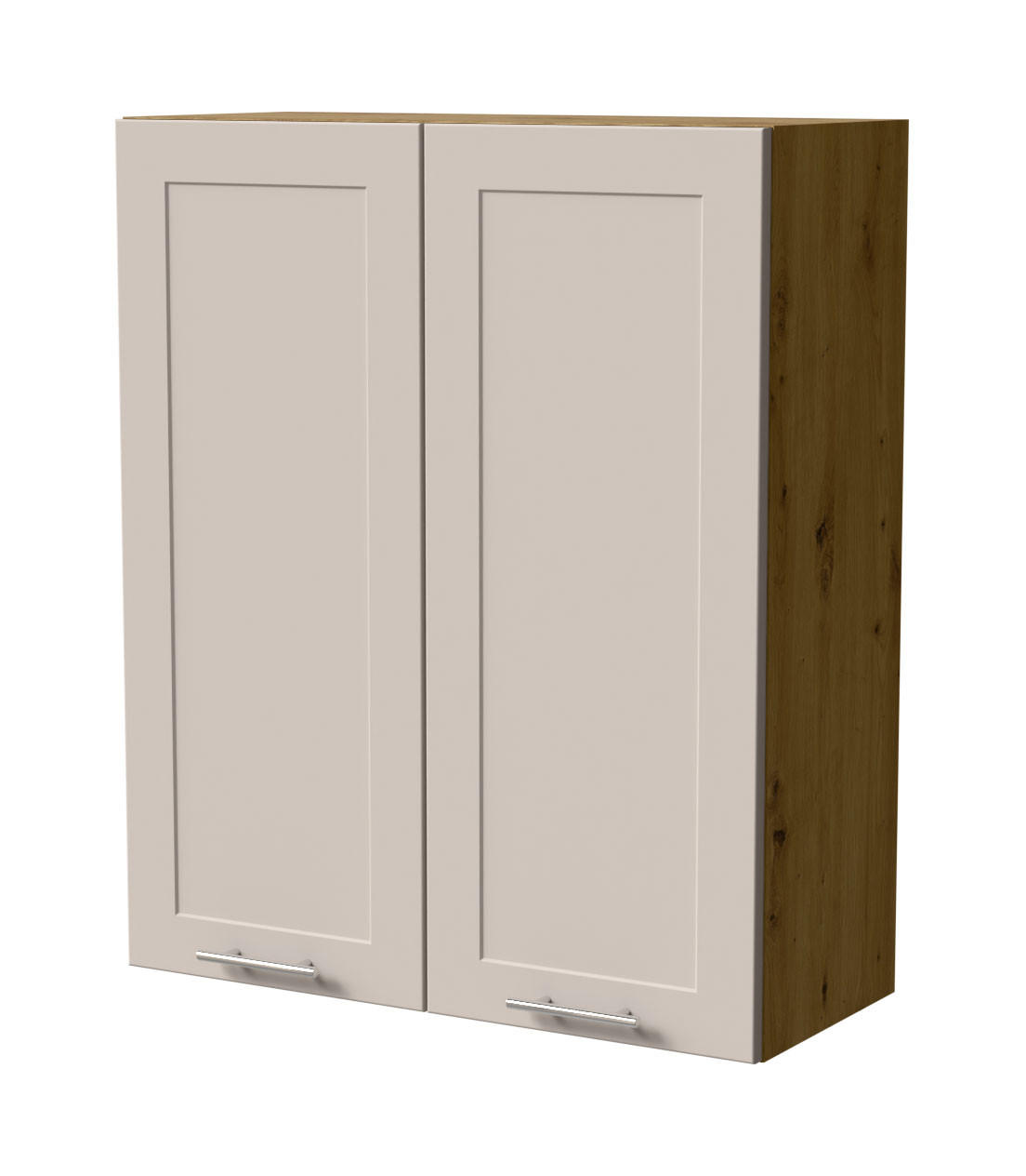 HÄNGESCHRANK Oslo W4/80 Eiche Artisan / Kaschmir Matt 80 / 32,5 / 96cm - Kaschmir/Eiche Artisan, Holz/Holzwerkstoff (80/96/32.5cm) - Feldmann-Wohnen