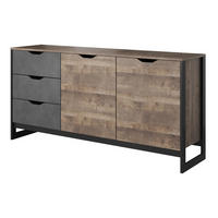 SIDEBOARD ARDENTE 161/79/40 cm mit 3 Schubladen und 2 Türen Eichefarben - Eichefarben, Holzwerkstoff (161/79/40cm) - MASSENO