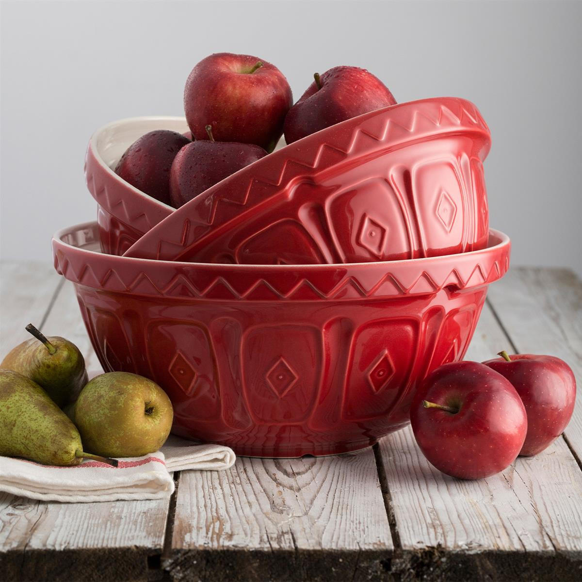 RÜHRSCHÜSSEL, rot, 4 Liter, Ø 29 cm - Rot, Keramik (24/14cm) - Mason Cash
