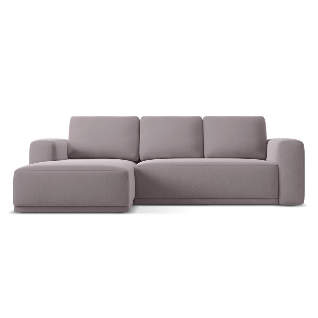 Thumbnail - Makamii Ecksofa, Flieder, Textil, 3-Sitzer, Füllung: Schaumstoff, L-Form, Ottomane links, 258x160 cm, Made in EU, Wohnzi...