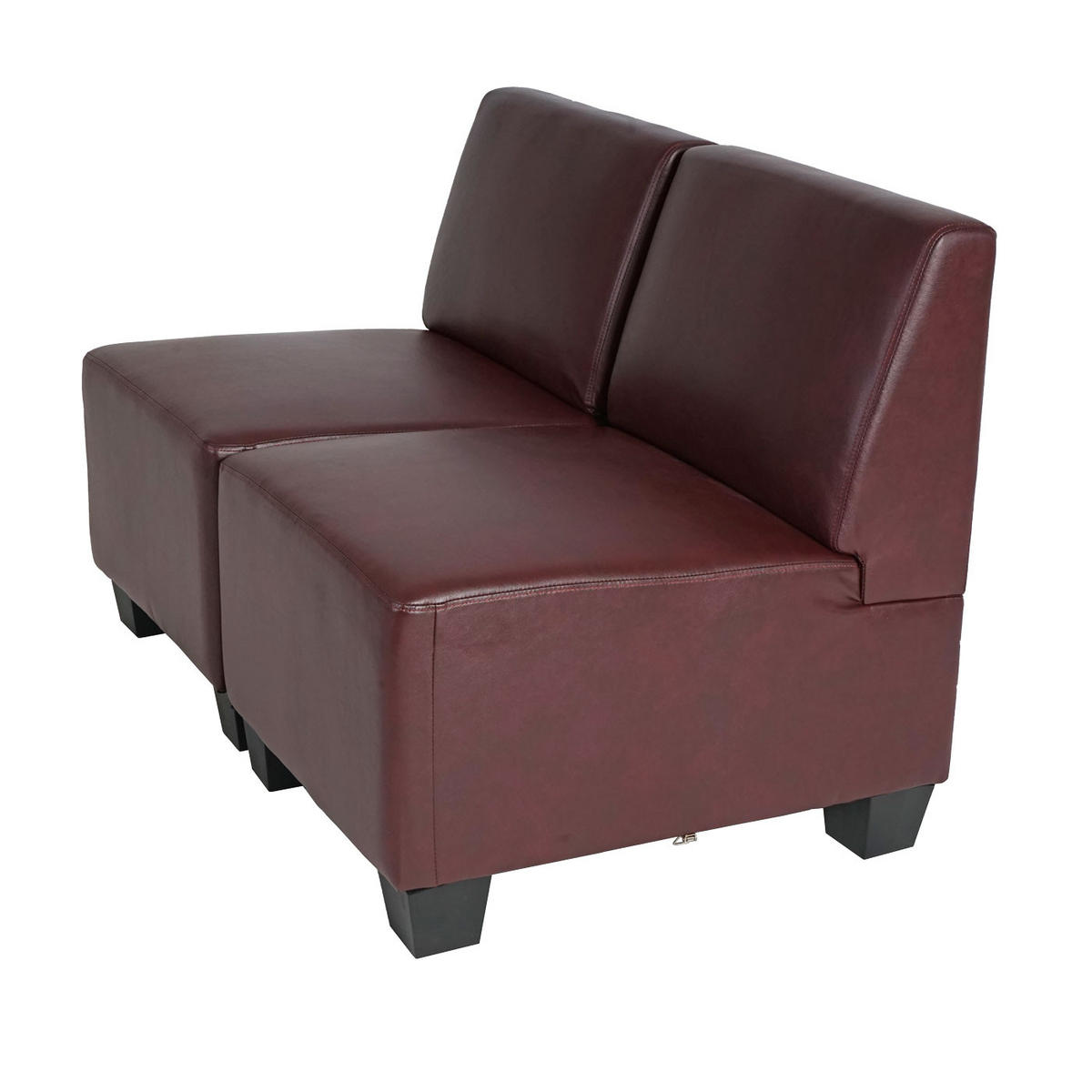 2-SITZER Rotbraun - Rotbraun, Textil (114/76/72cm) - MCW