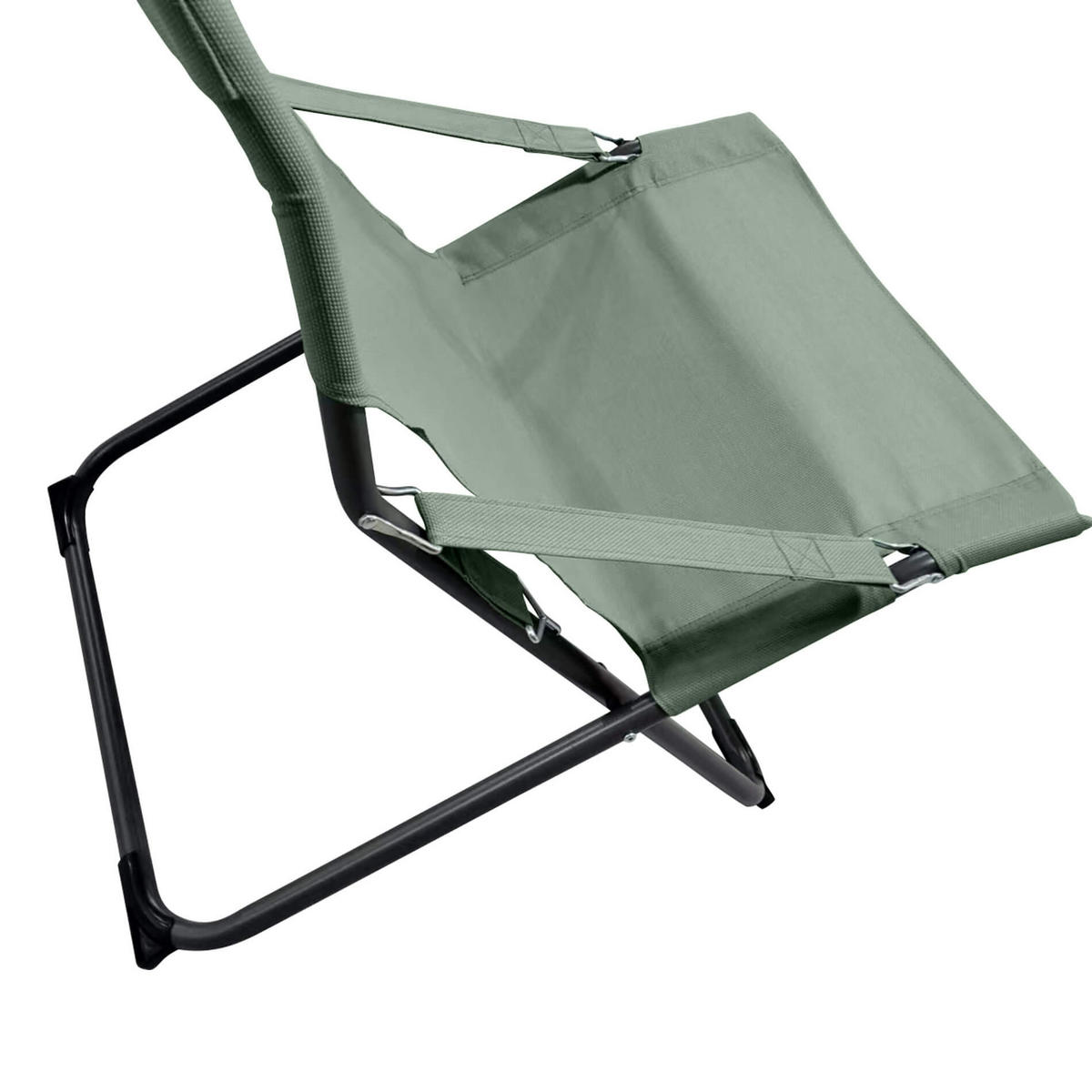 GARTEN-RELAXSESSEL Grün 63/83/98 cm - Grün, Metall (63/88/83cm) - Mobili Rebecca