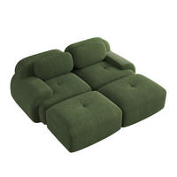 2-SITZER-SOFA aus Cord 208x178x75 cm mit ergonomischen Armlehnen und Chaiselongue, grün - Grün, Textil (178/75/208cm)