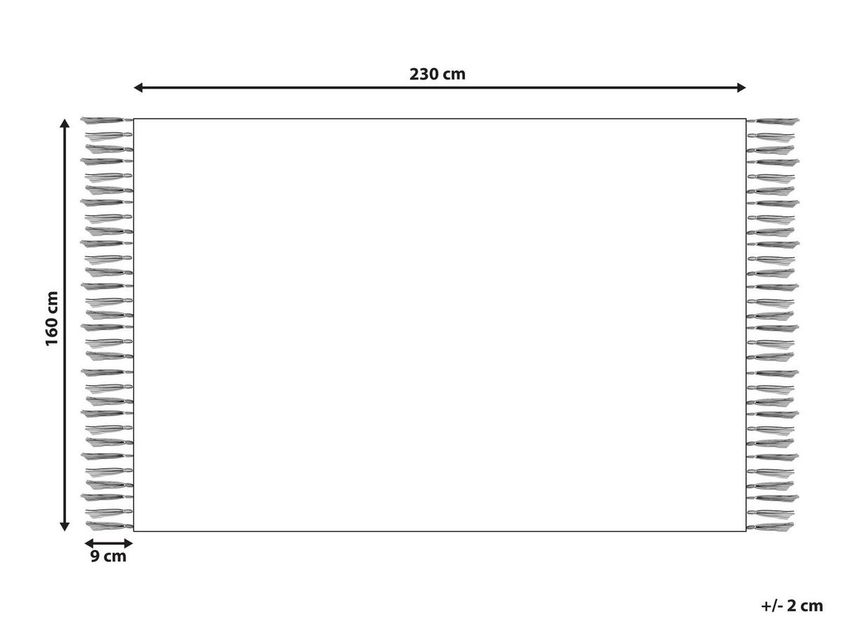 KURZFLOR-TEPPICH Bingol 230/160 cm - Beige, Textil (160/230cm) - Beliani