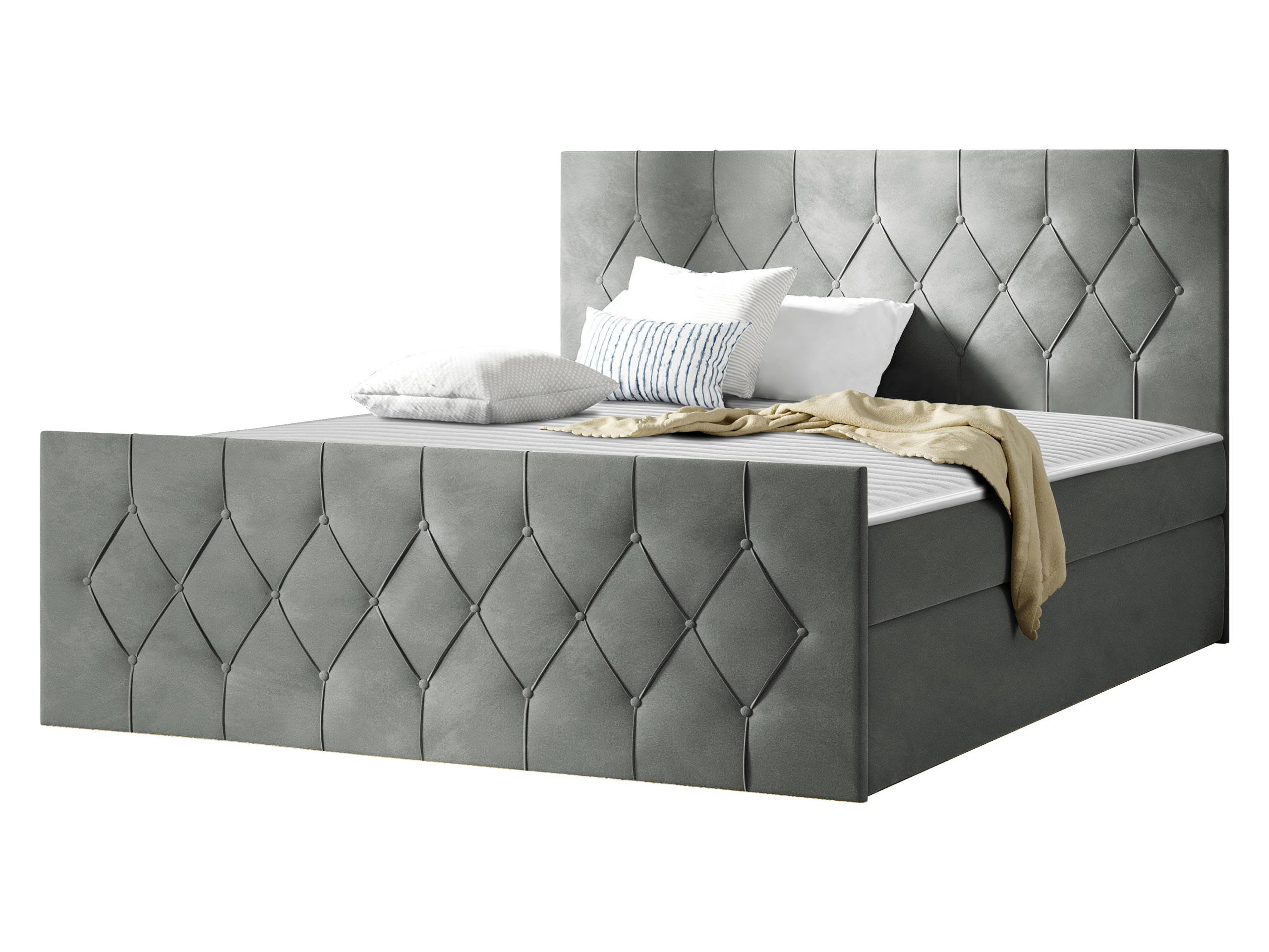 BOXBETT Sky Lux - H3 - Grau, Holz (200/200cm) - MIRJAN24