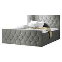 BOXBETT Sky Lux - H3 - Grau, Holz (200/200cm) - MIRJAN24