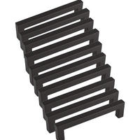 MÖBELGRIFF Schwarz 10er-Set 128 mm Edelstahl - Schwarz, Metall (1/3/12.8cm)