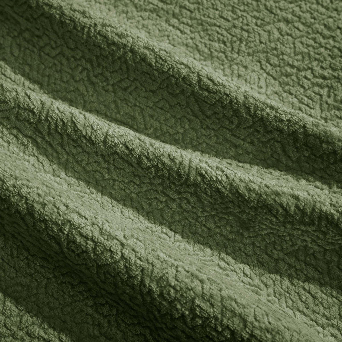 SOFA modular Chenille Green mit Steppdesign - Grün, Textil (260/90/86cm) - IVMEU