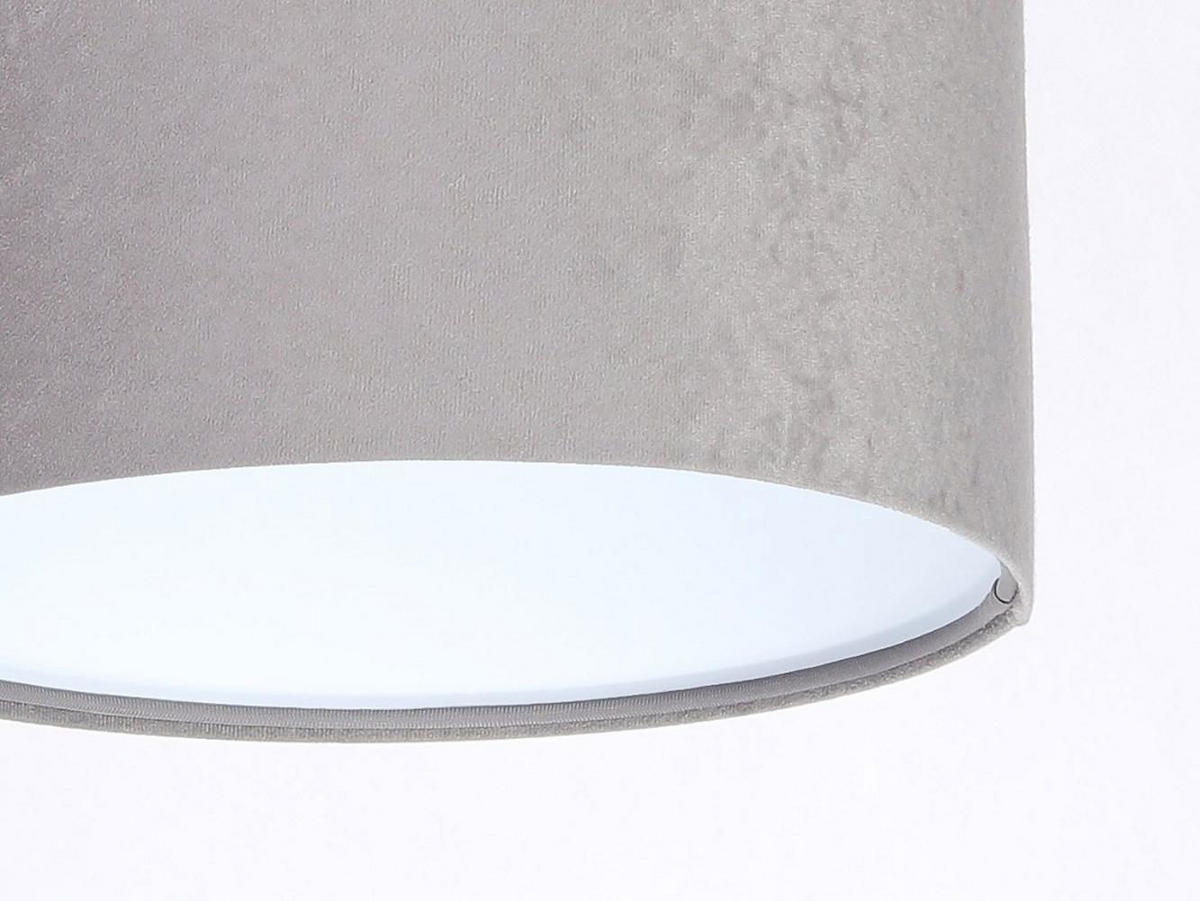 HÄNGELEUCHTE Grau 30/20 cm - Weiß/Grau, Kunststoff (30/0.45/20cm) - ONZENO