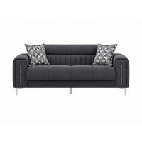 2-SITZER SOFA Puebla Dunkelgrau - Dunkelgrau, Holzwerkstoff/Kunststoff (180/82/95cm)