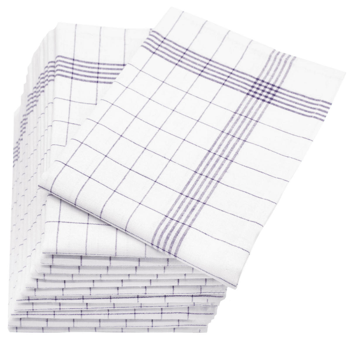 GESCHIRRTÜCHER, 12er-Set, 60x80 cm, 55% Baumwolle, 45% Leinen, Grau - Grau, Textil (60/80cm) - Zollner