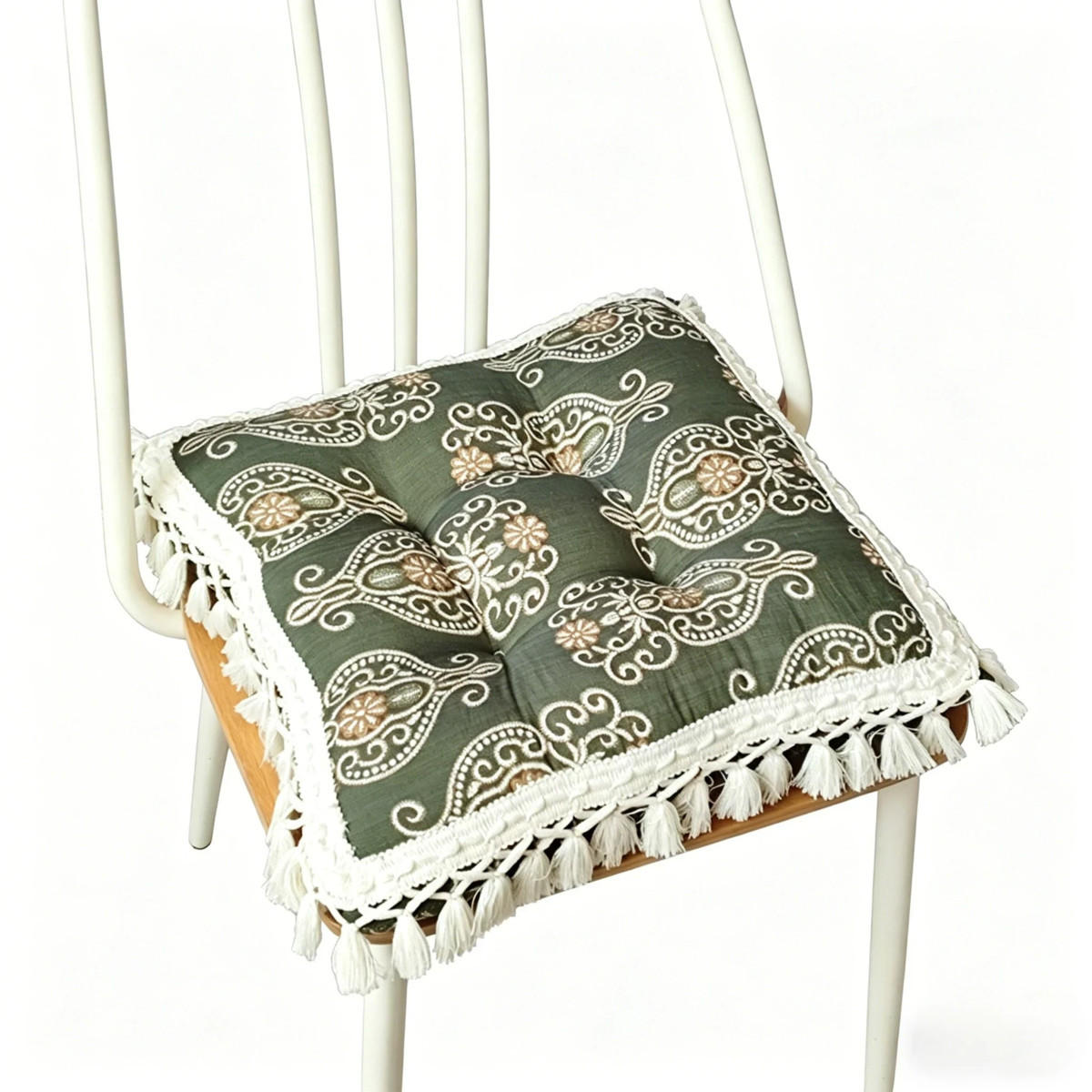 GARTENHOCKERAUFLAGE 43/43 cm - Grün, Textil (43/43cm) - Authentics