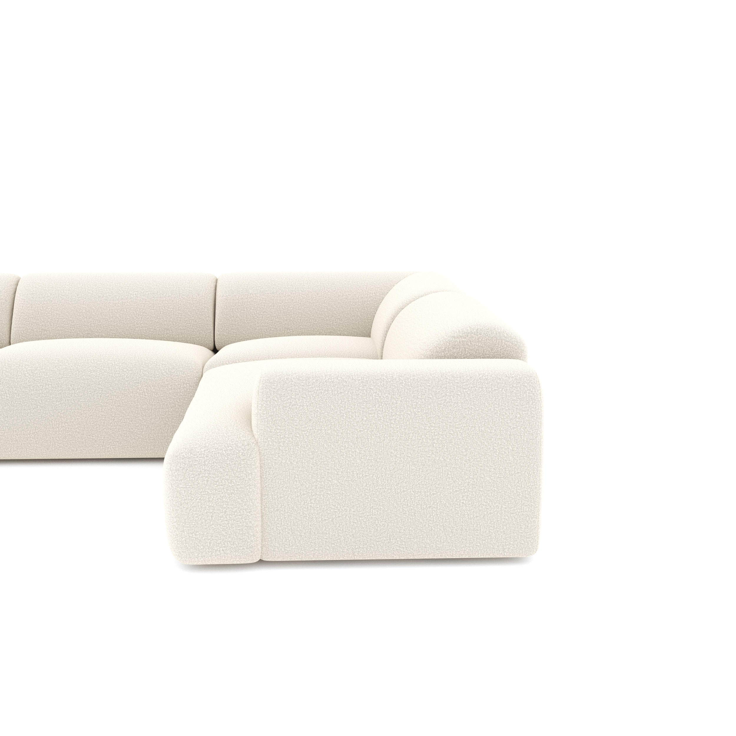 Thumbnail - Sia Home Wohnlandschaft, Creme, Textil, 6-Sitzer, L-Form, 354x164 cm, Wohnzimmer, Sofas & Couches, Wohnlandschaften, Eck...