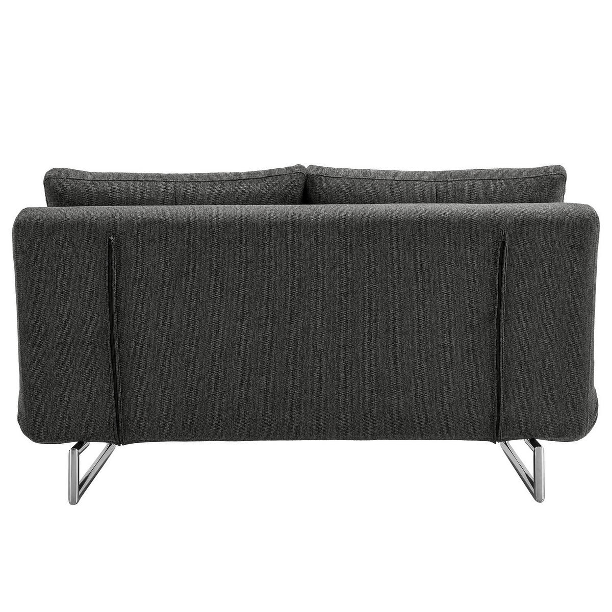 SCHLAFSOFA - Chromfarben/Anthrazit, Textil/Metall (150/85/88cm) - home24