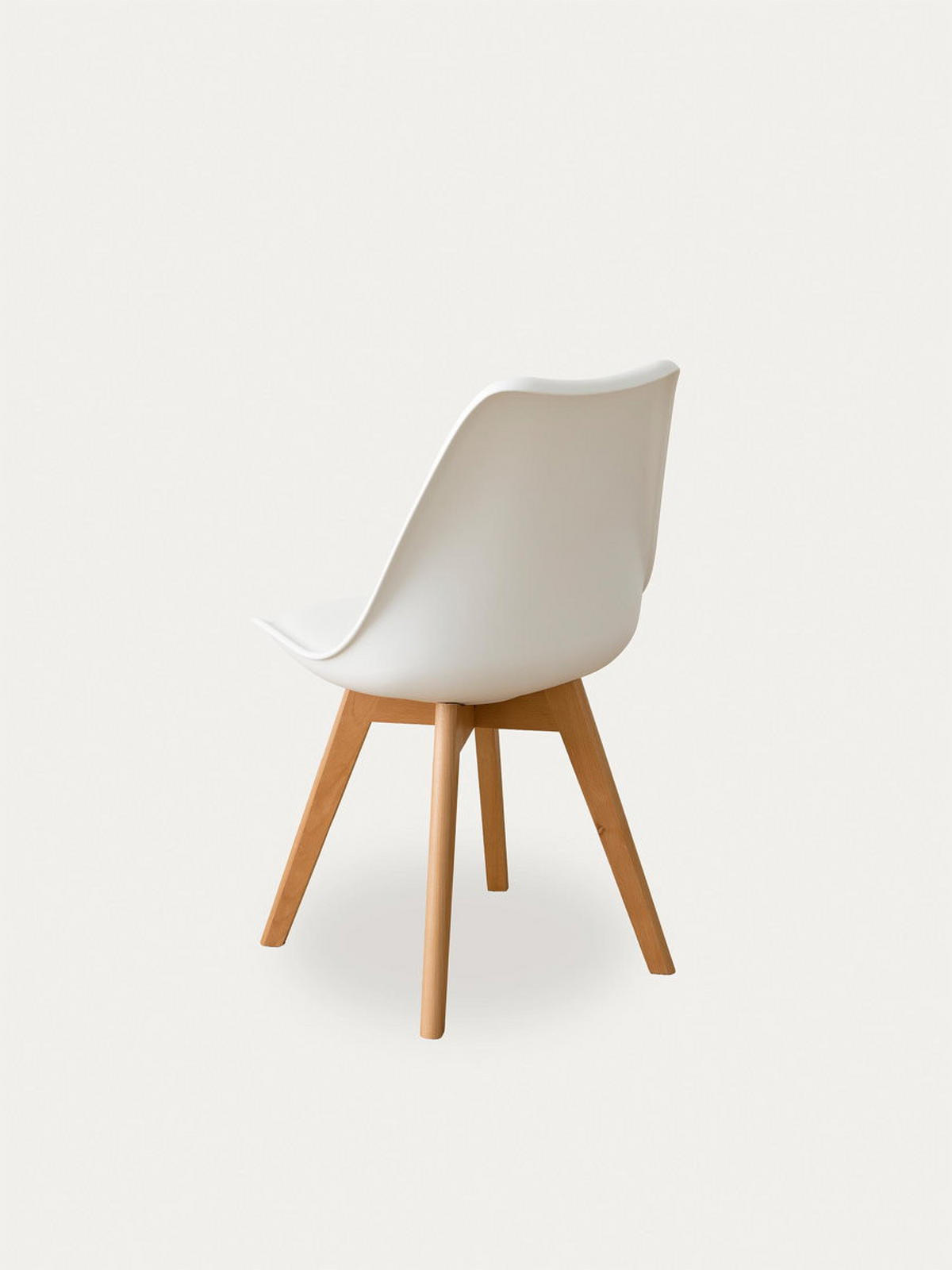 STUHL Scandinavian Weiß 49 cm x 82 cm - Weiß, Kunststoff (49/82/54cm) - Kenay Home