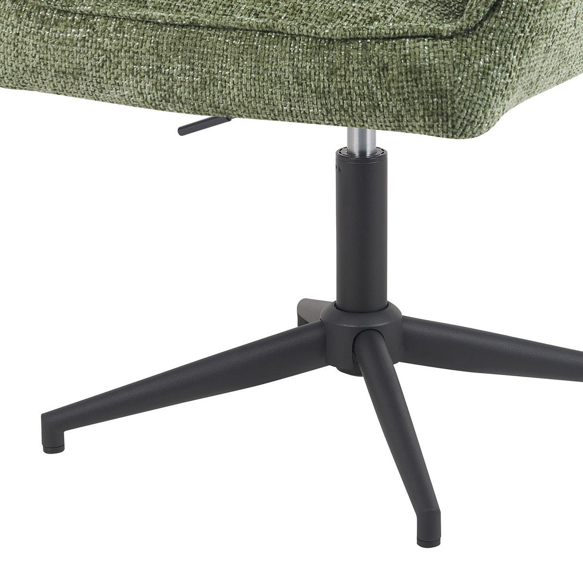 BÜROSTUHL Mika-Lea - Schwarz/Grün, Textil/Metall (59/81/66cm) - DUBI Möbel