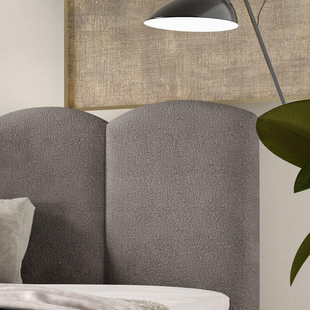 Thumbnail - Beautysofa Polsterbett, Grau, Textil, 120x200 cm, Schlafzimmer, Betten, Polsterbetten