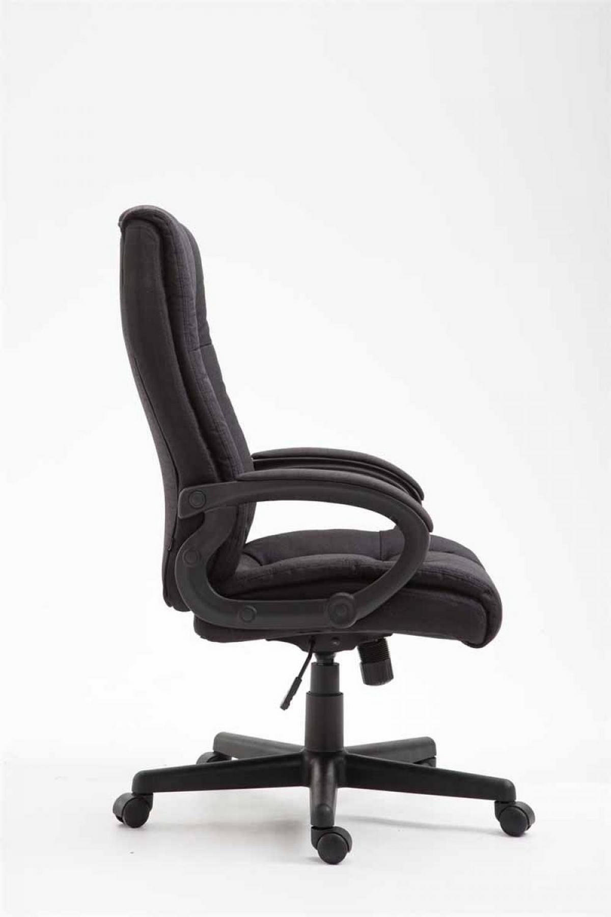 DREHSTUHL Stoff Schwarz - Schwarz, Kunststoff/Textil (66/106/70cm) - CLP