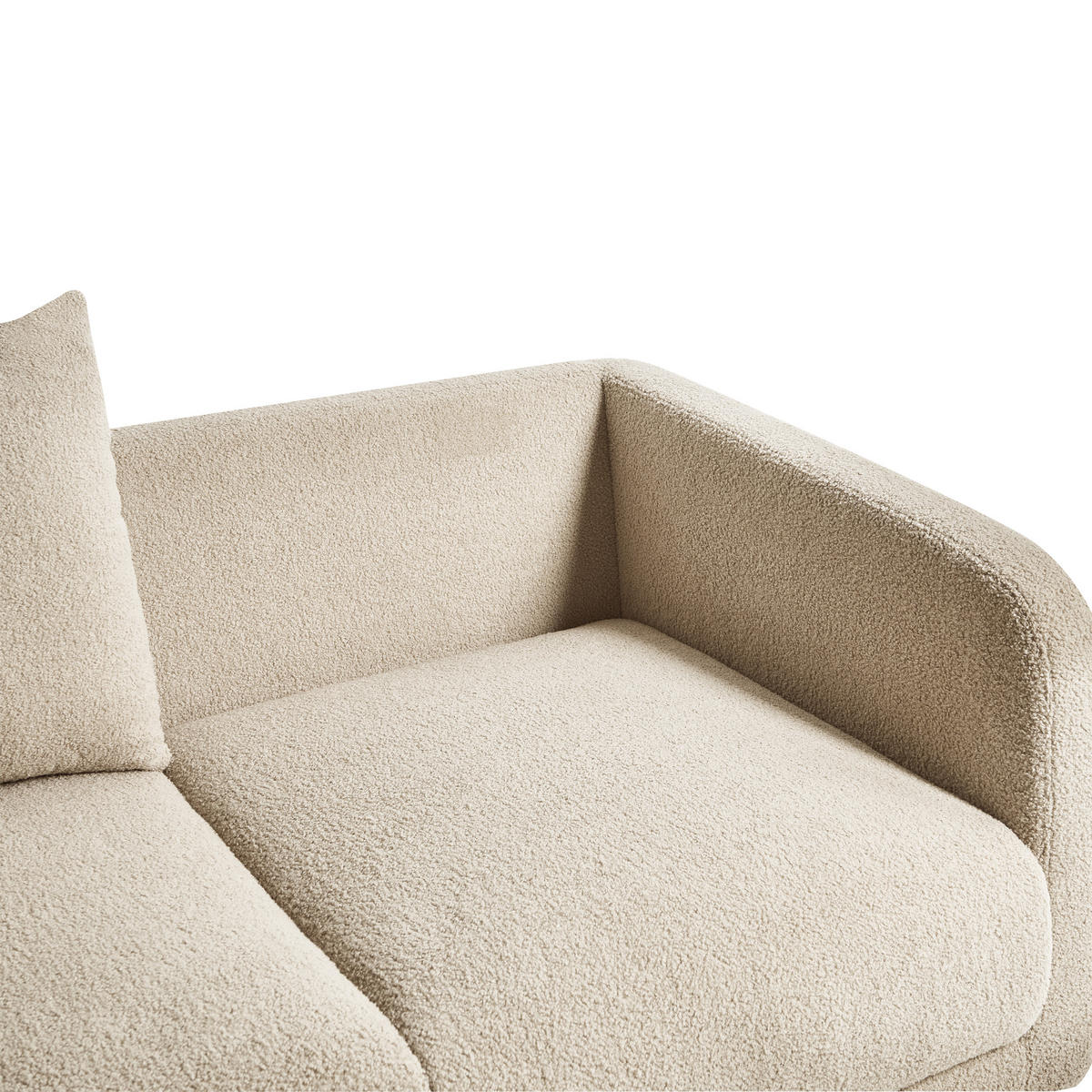 POHOVKA 2-místná Bouclé Béžová Gimo - světle hnědá, textil (149/83/80cm) - Beliani