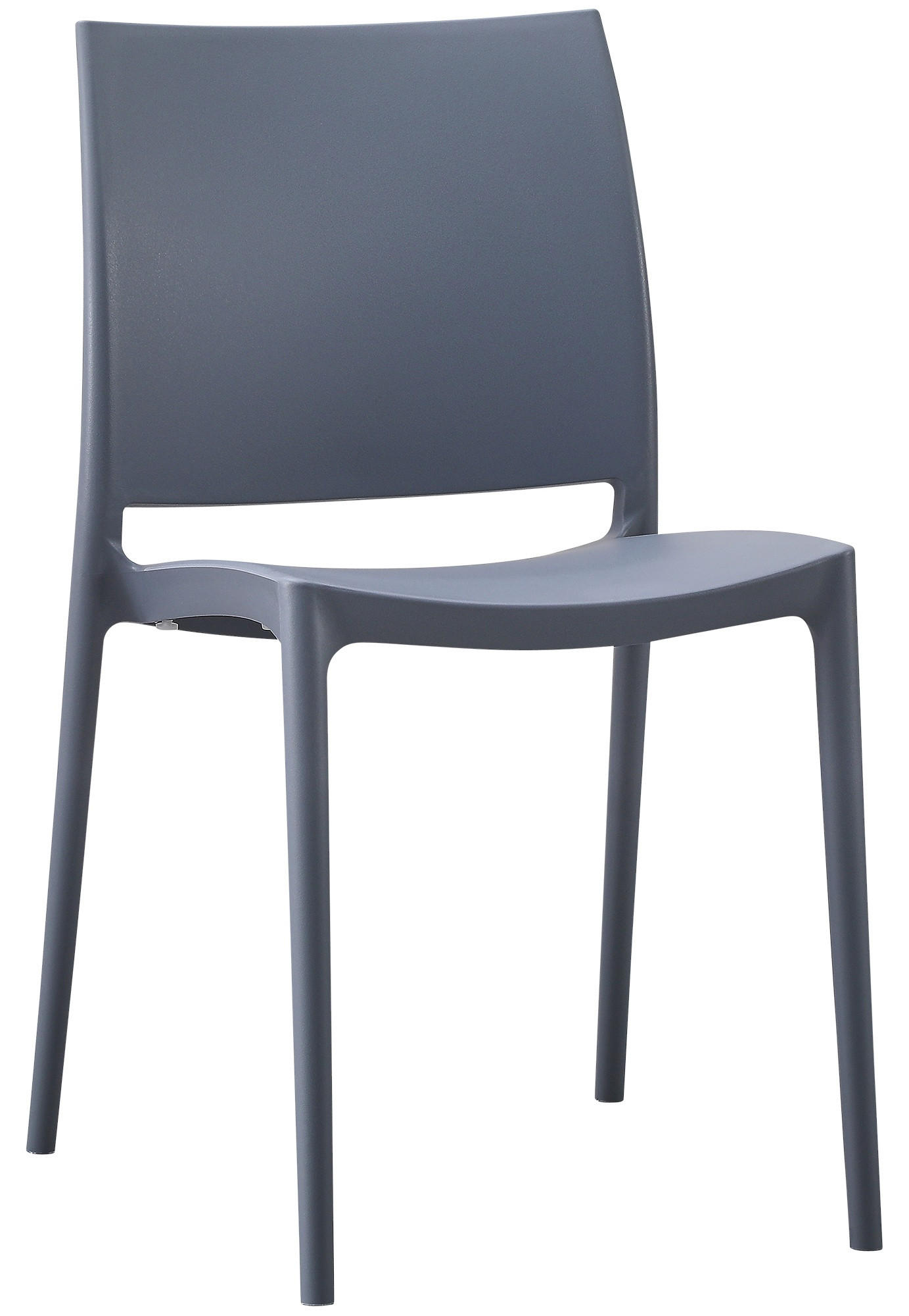 GARTENSTUHL Kunststoff Grau - Grau, Kunststoff (42/81/49cm) - CLP