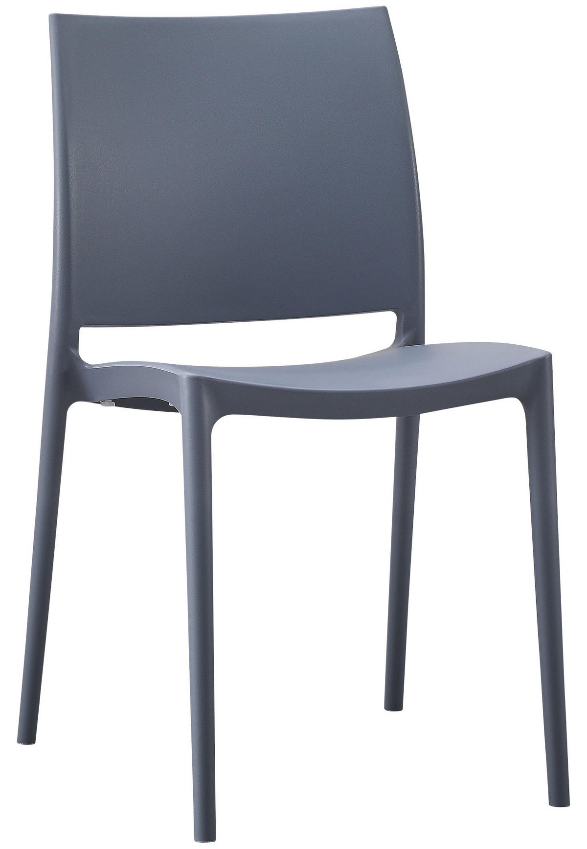 GARTENSTUHL Kunststoff Grau - Grau, Kunststoff (42/81/49cm) - CLP