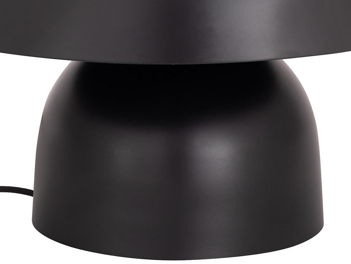 TISCHLAMPE - 31 cm x 31 cm - Metall - Schwarz SIDNEY - Schwarz, Metall (31/31/25cm) - Vente-Unique