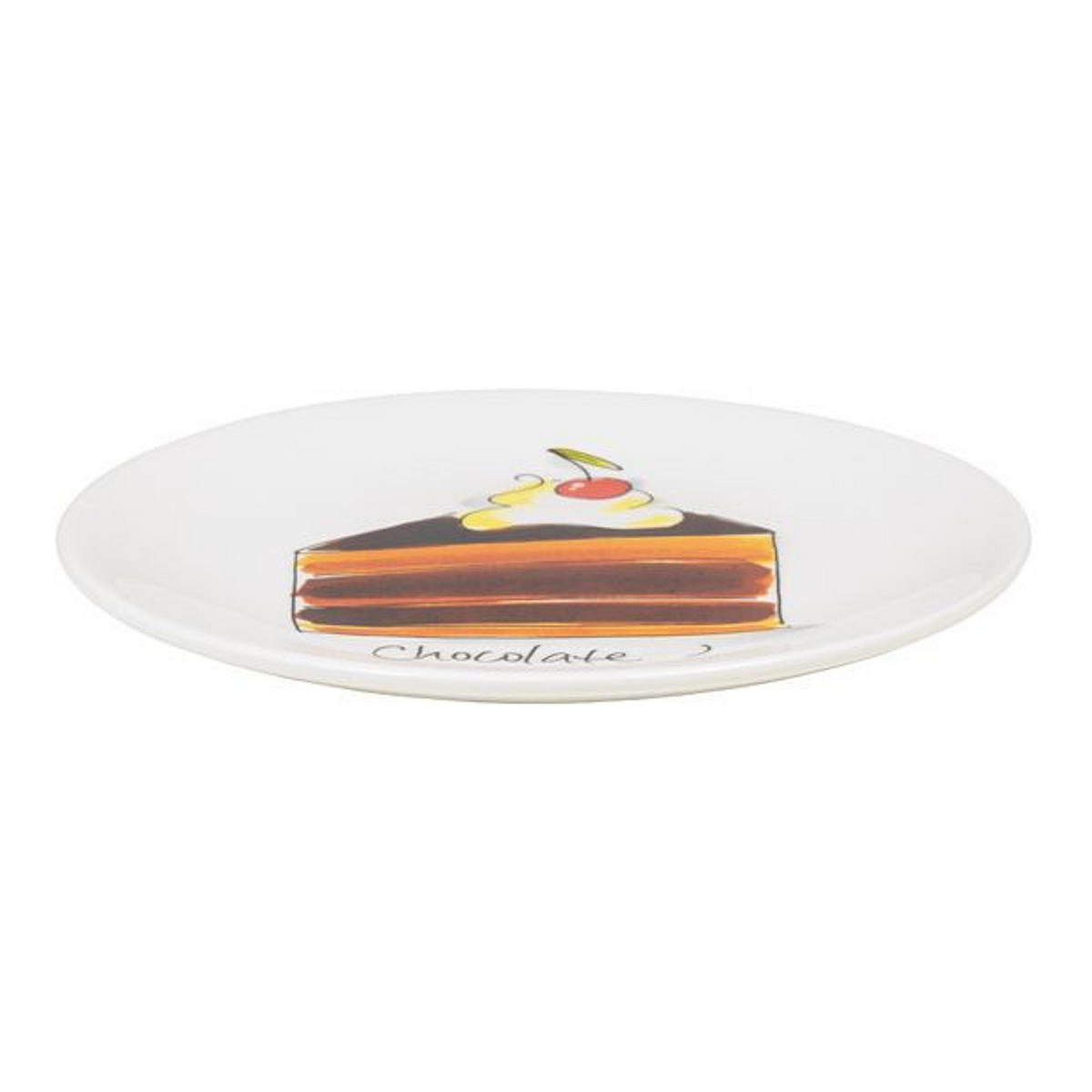 KUCHENTELLER Schokolade in Bunt - 18cm - Multicolor, Keramik (18/18/2cm) - Blond Amsterdam