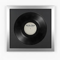 SCHALLPLATTEN RAHMEN 40/40 für die Vinyl - Silberfarben, Holz (40/40cm) - K-Möbel