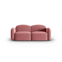 SOFA Blair aus Samt lachs 2 Sitzplätze - Pink, Textil (87/80/194cm) - Micadoni