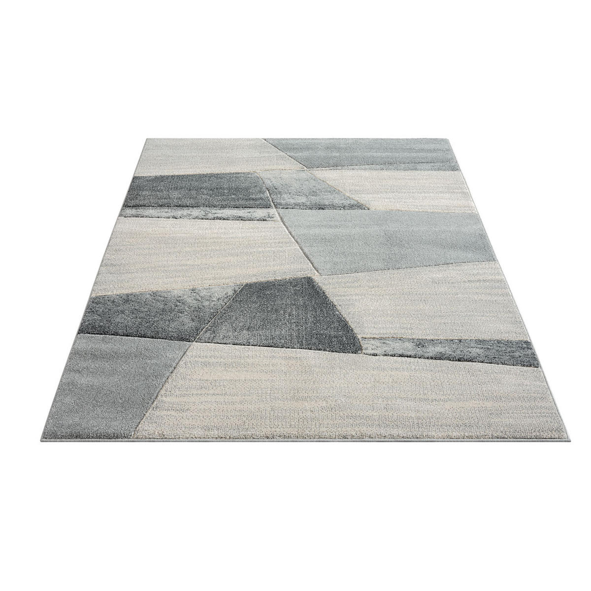 KURZFLOR-TEPPICH Bonito 9053 Grau 200x290 cm - Grau, Textil (200/290cm) - carpet city