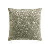 DEKOKISSEN Jacquardmuster Blätter 40/40 cm - Grün, Textil (40/40cm) - Douceur d´intérieur