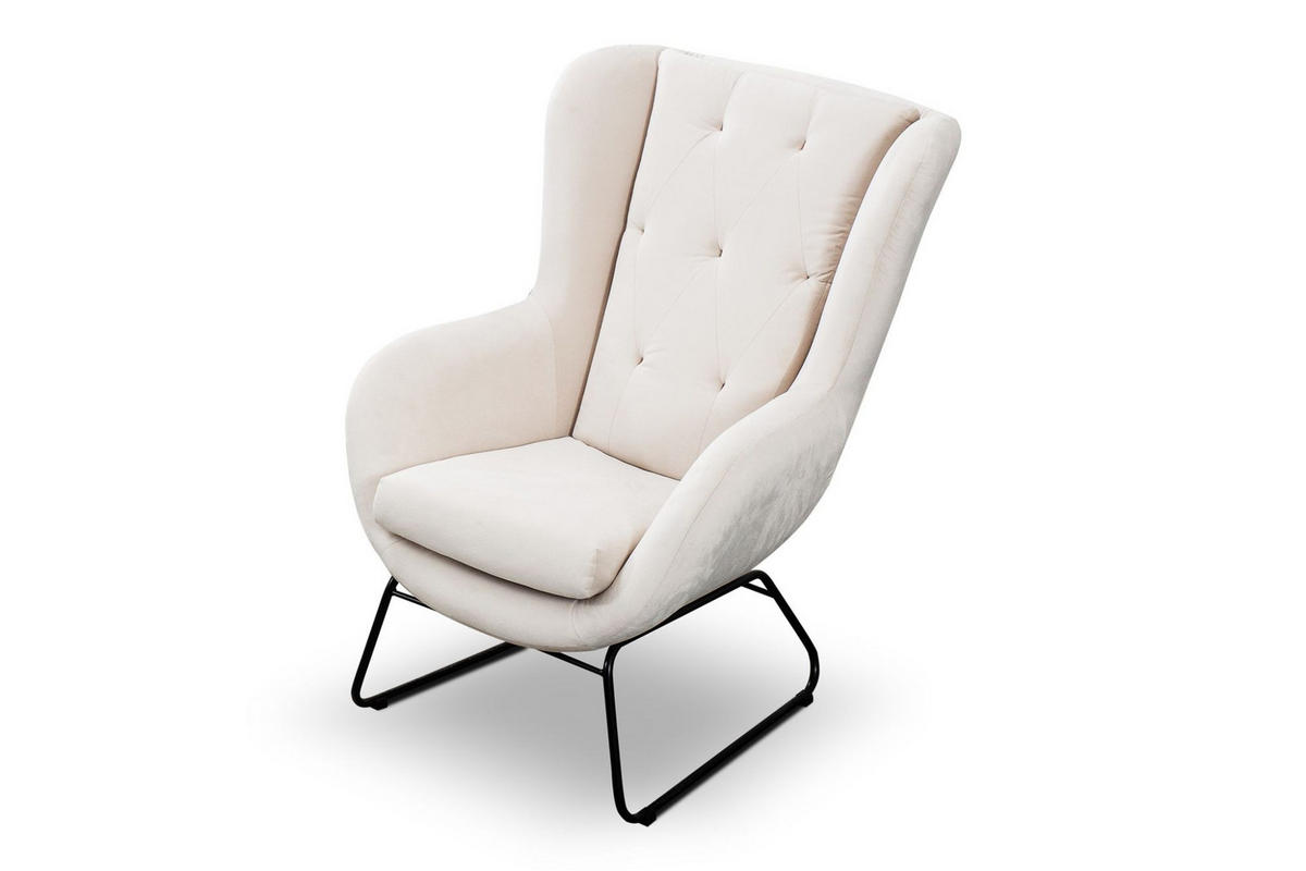 SESSEL Artemis In Kronos - Weiß, Holzwerkstoff/Textil (80/105/100cm) - Fun Möbel