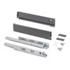 AUSSENSCHUBLADE Vertex mit 3D-Regelung, Höhe 93mm, 40Kg, Tiefe 270mm, Stahl, Grau anthrazit - Anthrazit, Metall (16/6/30cm) - EMUCA