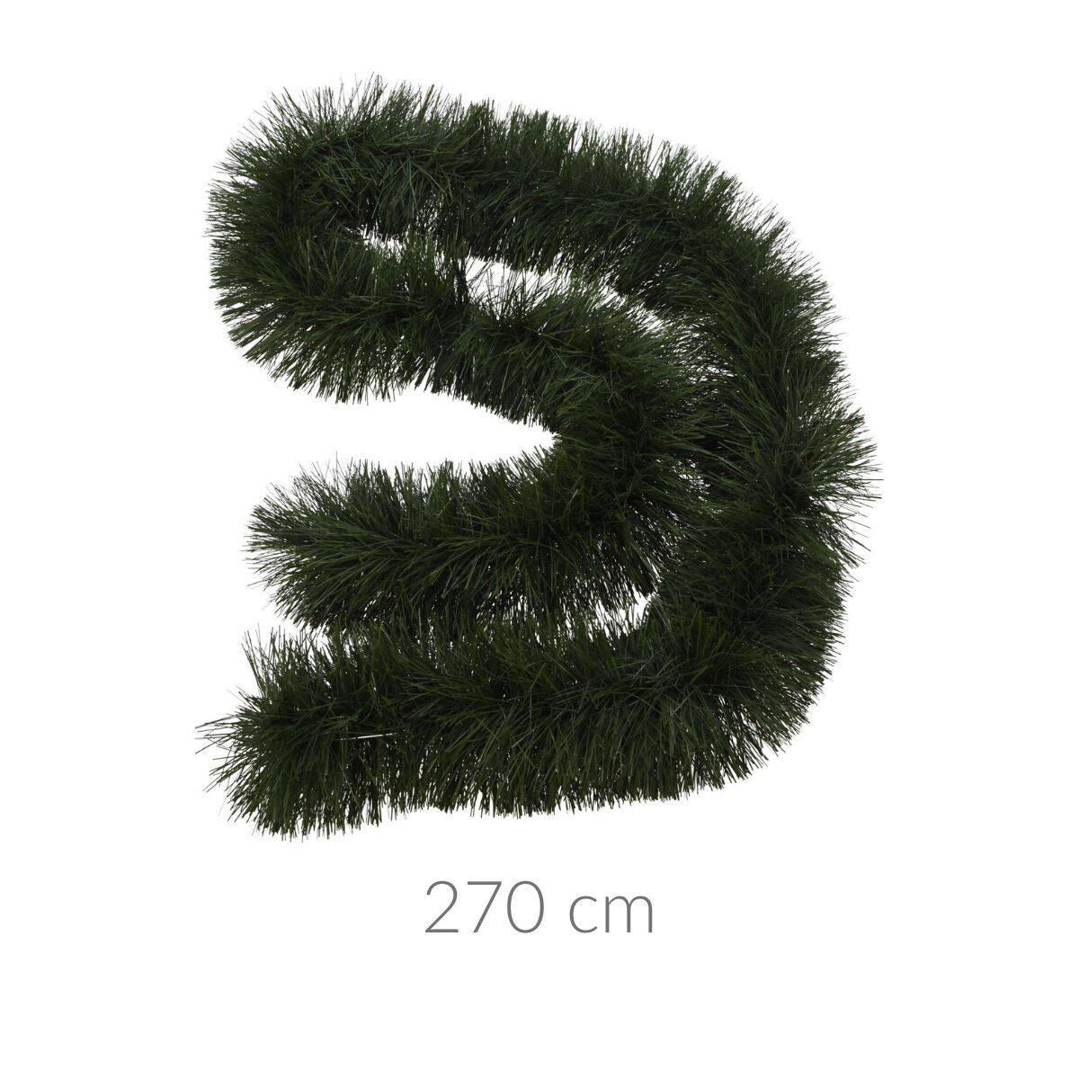 WEIHNACHTSGIRLANDE 270 cm - Grün, Kunststoff (270cm) - Home Styling Collection